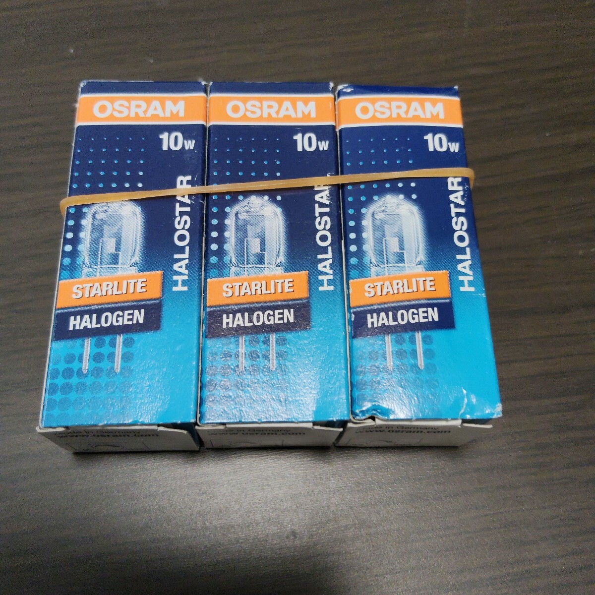 OSRAM HALOSTAR STARLITE ハロゲンランプ オスラム ハロスター 10W12VG4 品番： J12V10W-AXS 3個 　未使用新品