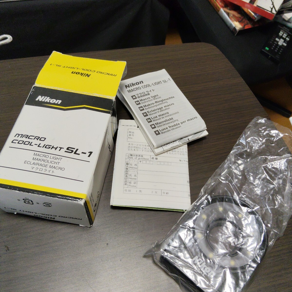 Nikon SL-1 マクロ用リングライト｜純正アクセサリー｜希少モデル for COOLPIX 950, 990, 995, 4500 ほぼ新品