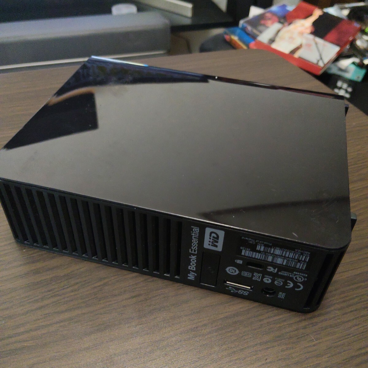 #505 My Book Essential 1TB （WDBACW0010HBK）Western Digital Essential WDBACW0010HBK-01 1TB 外付けHDD 電源投入16回　使用時間5時間