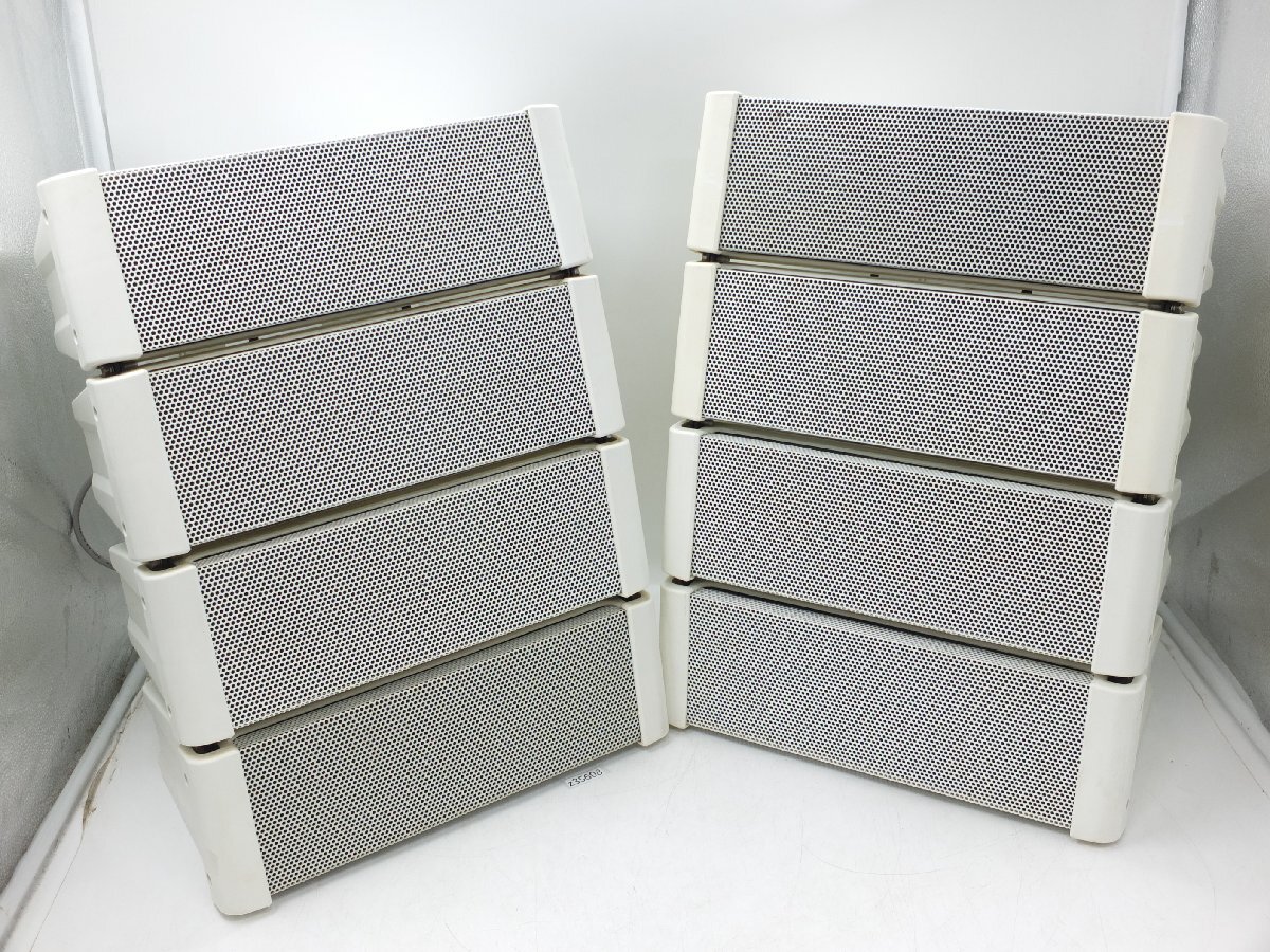 【z35608】埼玉発着払い TOA ティーオーエー コンパクト アレイスピーカー ペア HX-5W-WP ホワイト 音出し確認済み 2本セット 格安スタート