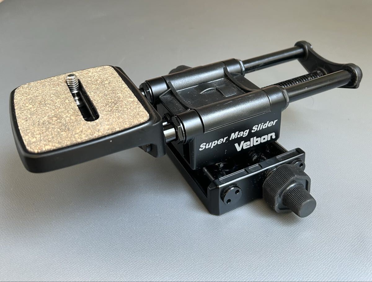 ［Velbon SUPER MAG SLIDER］ヴェルボン スーパーマグスライダー 微動装置 前後・左右作動対応 　動作確認済【中古美品】