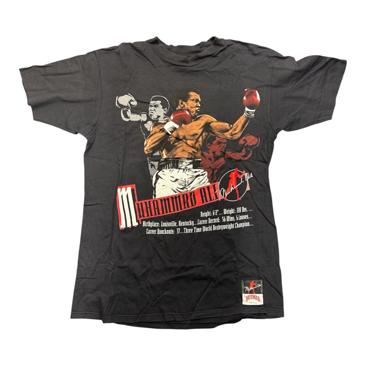 Muhammad Ali Vintage T-Shirt Nutmeg USA 90s Boxing Rare XL モハメド・アリ ヴィンテージTシャツ XL 90s USA製 Nutmeg ボクシング レア