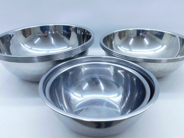 ★小3322 ボウル テンレス 10個まとめて 調理器具 厨房 業務用 12603231