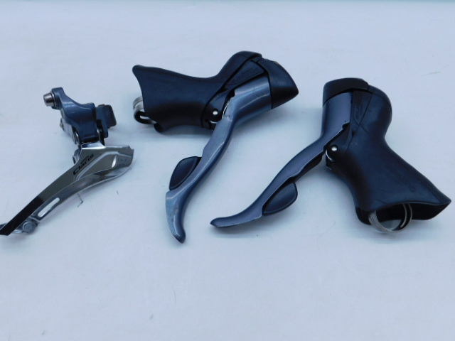 ★小3332 シマノ クラリス SHIMANO CLARIS レバー ST-2400 左右 フロントディレイラー FD-2400 ロードバイク 自転車 部品 パーツ 12603311