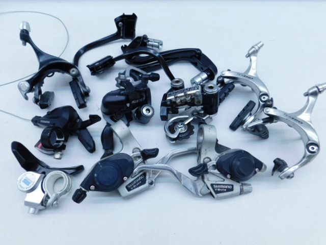 ★小3333 自転車 パーツ 部品 シマノクレーン SHIMANO CRANE GS リアディレイラー シフトレバー テクトロ ダイアコンペ 12603311