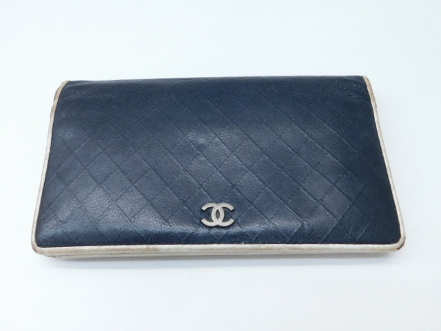 ★人0007 正規 シャネル CHANEL 財布 ココマーク マトラッセライン 長財布 レディース 黒 ブラック レザー ウォレット 92604021