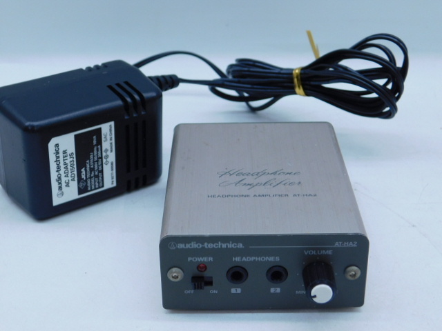 ★人0023 オーディオテクニカ ヘッドホンアンプ AT-HA2 ヘッドフォンアンプ audio technica 12603311