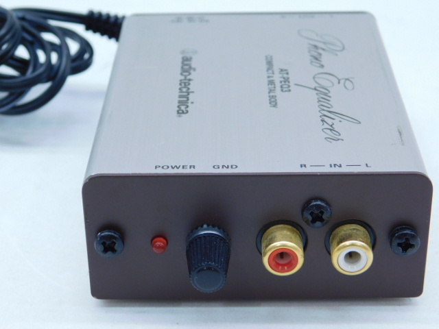 ★人0028 audio-technica オーディオテクニカ フォノイコライザー AT-PEQ3 COMPACT&METALBODY イコライザー 12603311