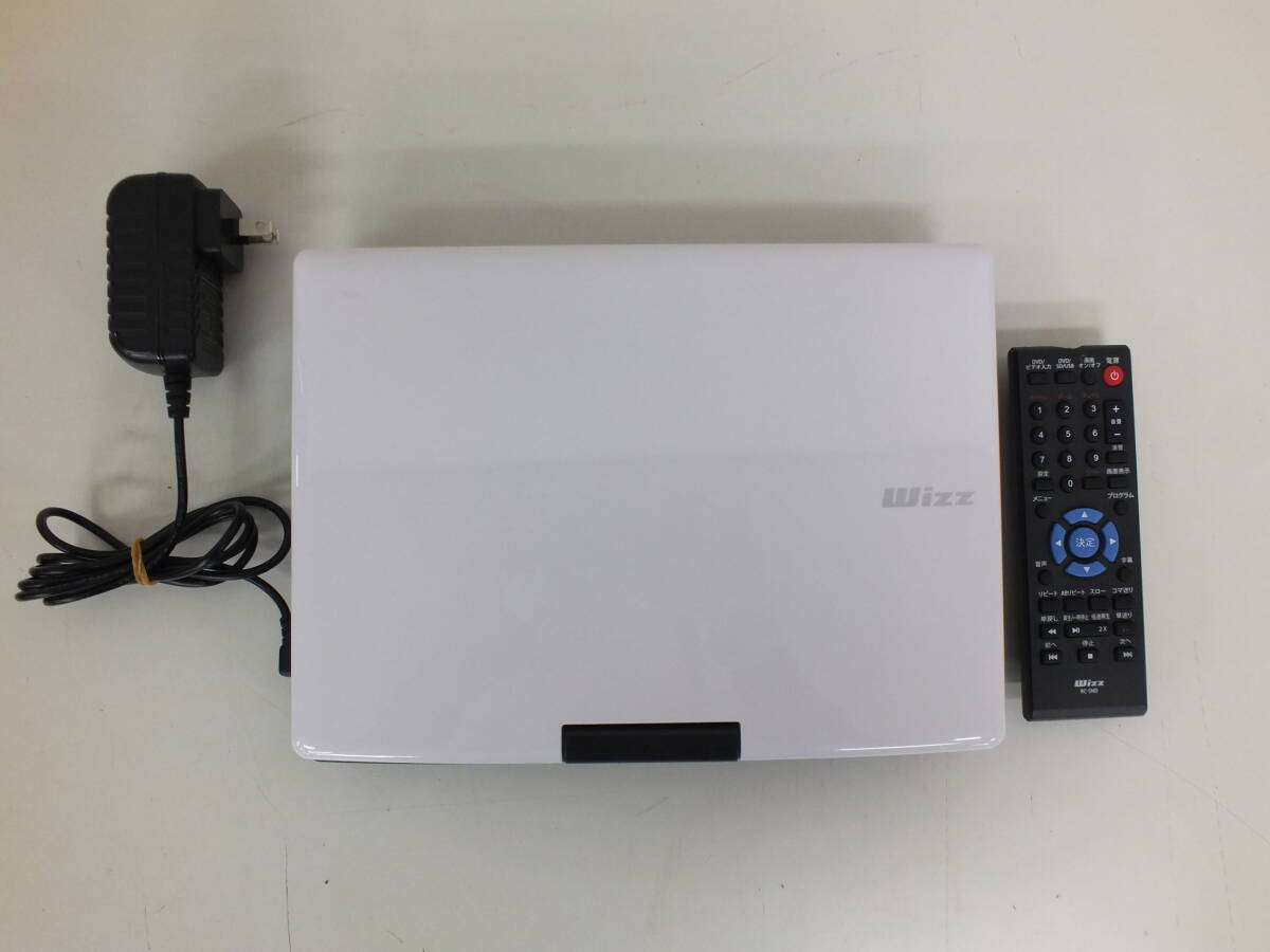 Wizz WPD-S1001 ポータブル DVDプレーヤー ダイニチ電子 ACアダプター AC112 リモコン RC-SND 動作確認済み 激安1円スタート