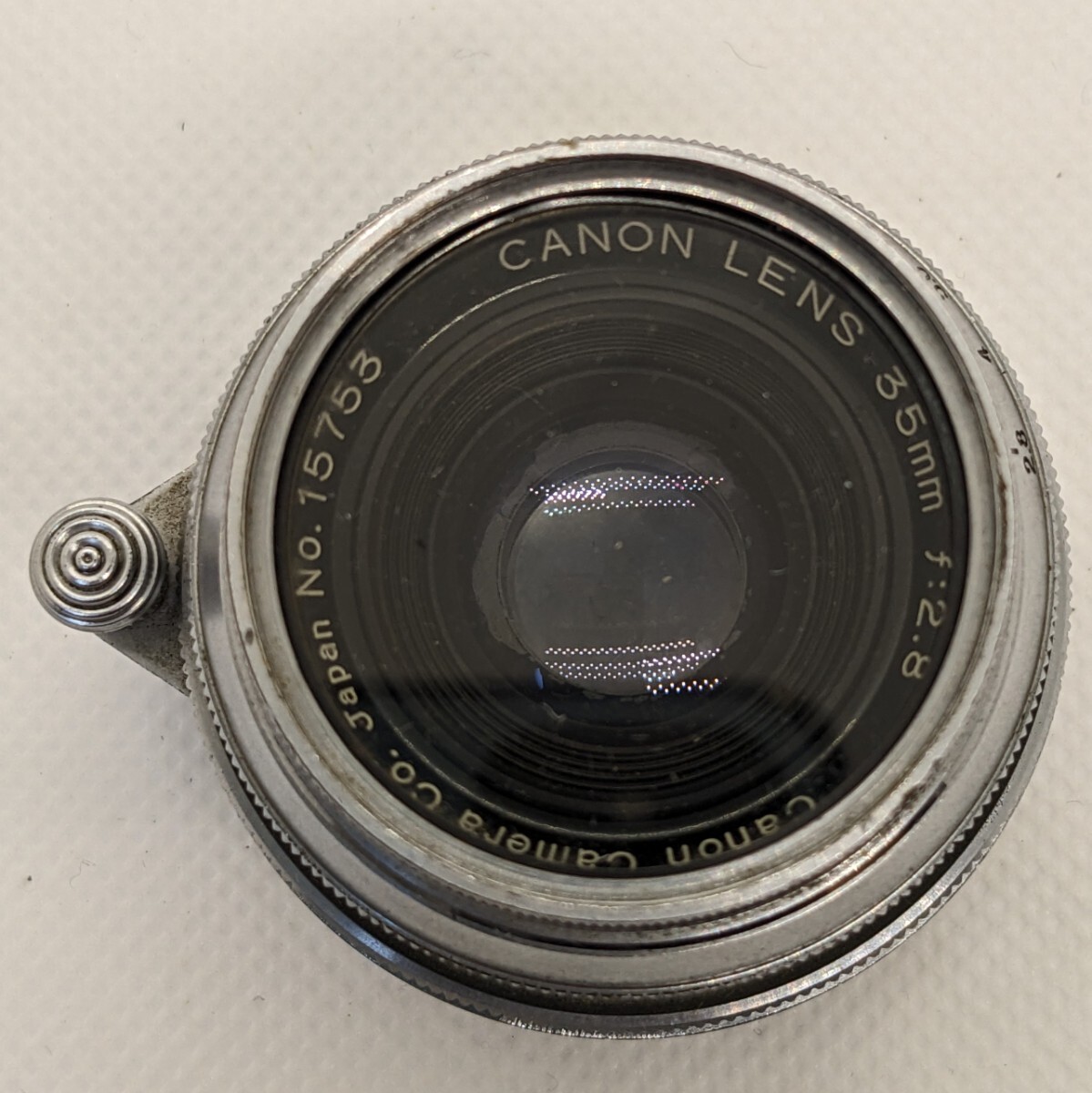 CANON LENS 35mm F2.8 スクリューマウント 動作未確認 ジャンク品【CBC-01】