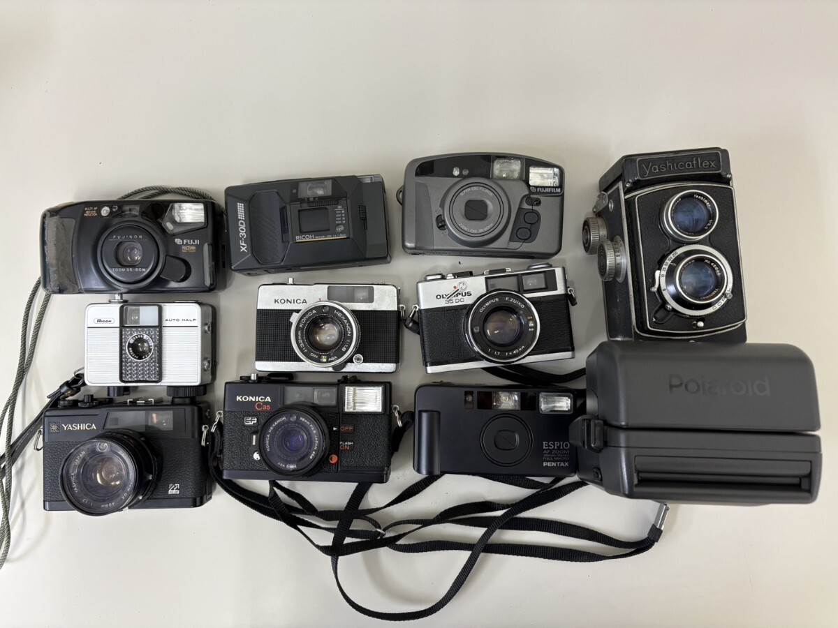 OLYMPUS PENTAX ヤシカ Konica RICOH FUJIFILM Yashicaflex ポラロイド まとめて 動作未確認 ジャンク品【CA-05】