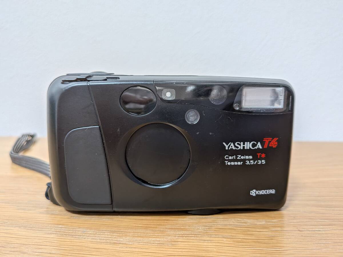 KYOCERA YASHICA T4 Carl Zeiss T* Tessar 3.5/35 ヤシカ コンパクトフィルムカメラ ジャンク