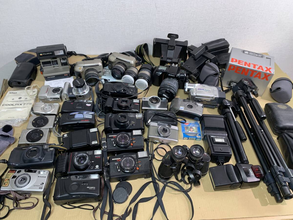 Nikon/Canon/RICOH/POLAROID/カメラ レンズ 動作未確認 現状品 まとめて ジャンク セット まとめ (78)