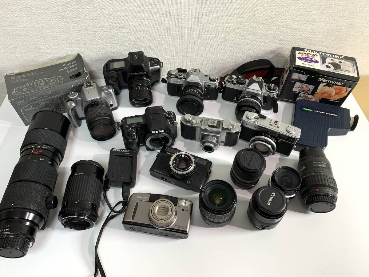 Nikon FE NIKKOR 50mm F1.4/Canon AE-1/カメラ レンズ 動作未確認 現状品 まとめて ジャンク セット まとめ (84)