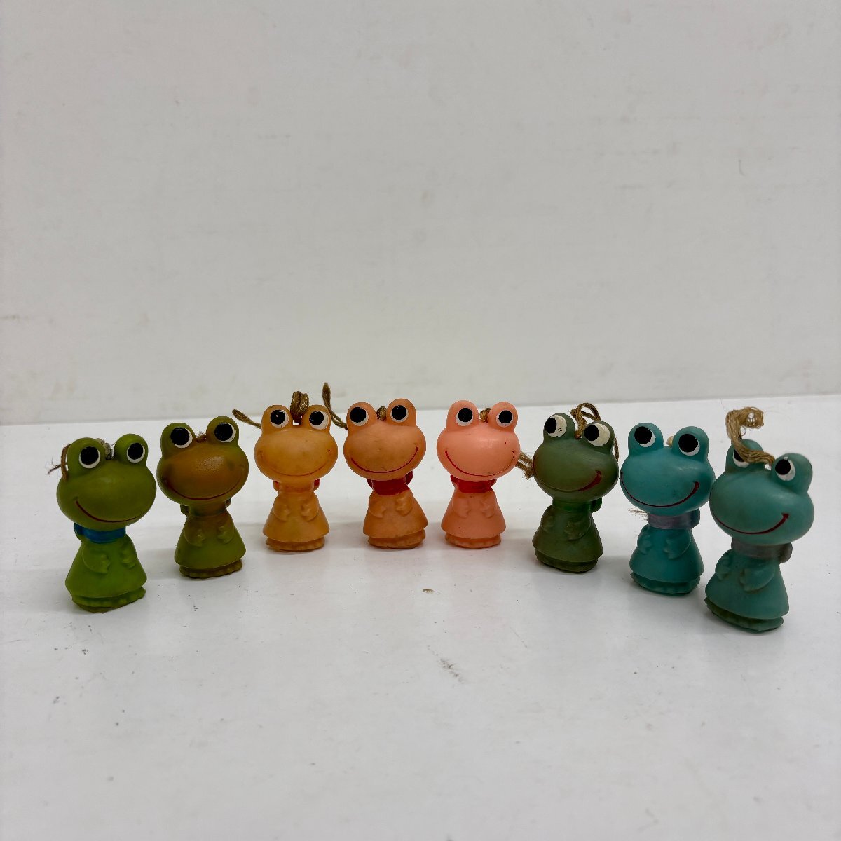 ◆◇[4] コルゲンコーワ ケロちゃん マスコット 8点 ソフビ 現状品 08/040804ｍ◇◆