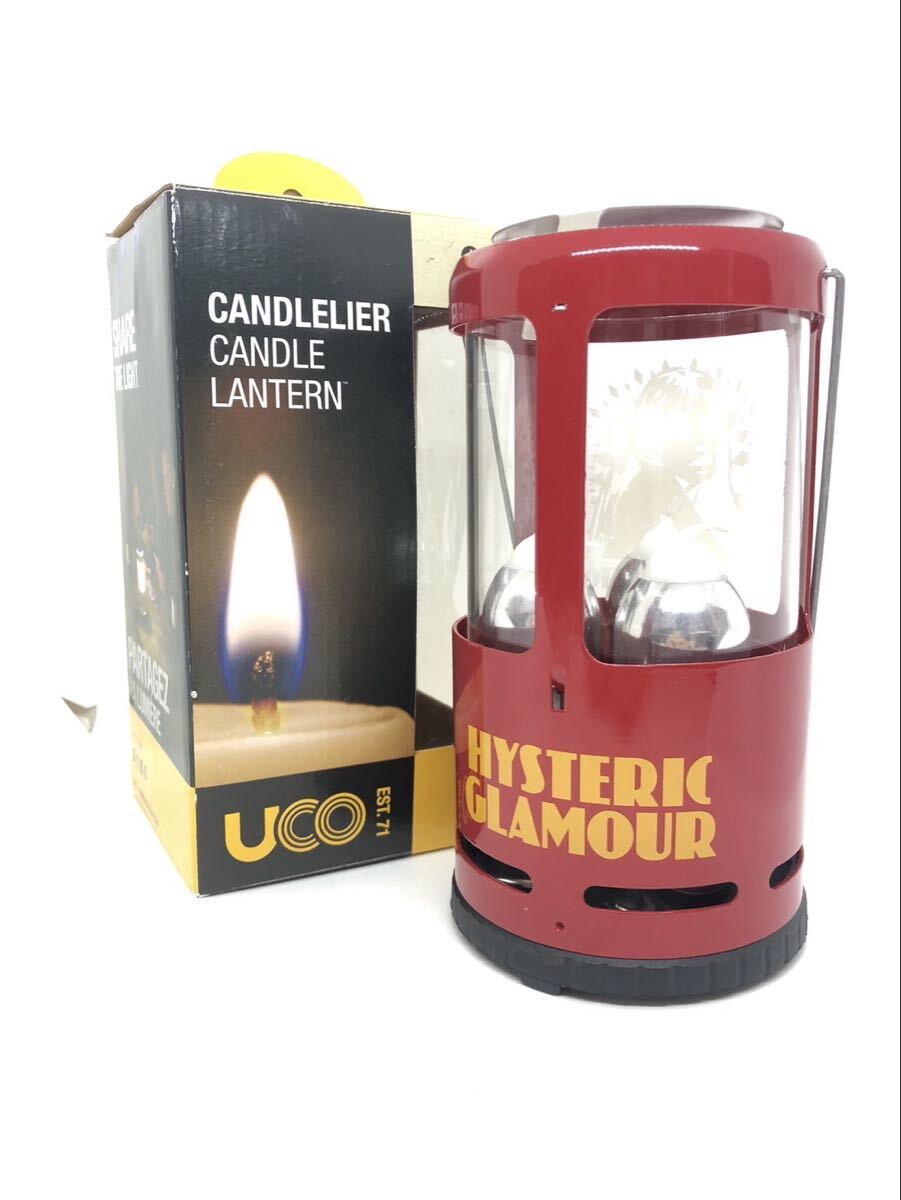 三270 HYSTERIC GLAMOUR ヒステリック グラマー　 キャンドルランタン ランタン キャンプ アウトドア用品　 レッド　EST.71 (T)