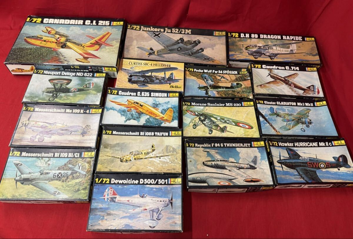GA150 エレール 1/72 航空機プラモデル 16点セット Heller WWII機 未組立 まとめ売り