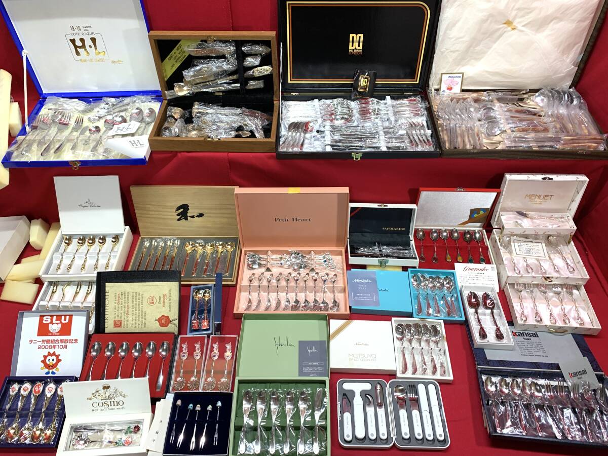 カトラリー　大量 まとめ　スプーン フォーク ナイフ　ノリタケ DAKS kansai ギフト　食器　M-0407-9