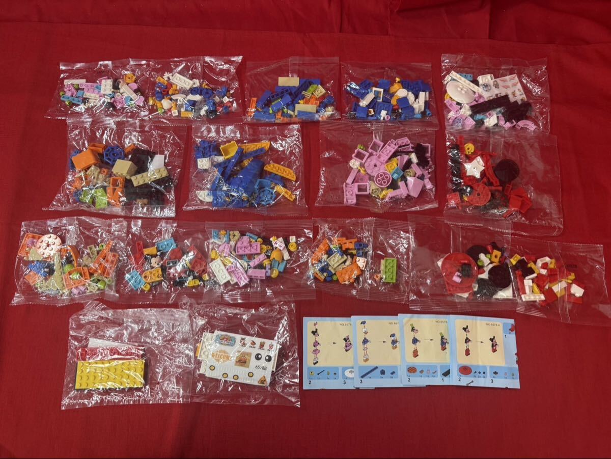 GA132 LEGO互換品（非純正） ディズニー ミニブロック まとめ売り ミッキー ミニー 未組立