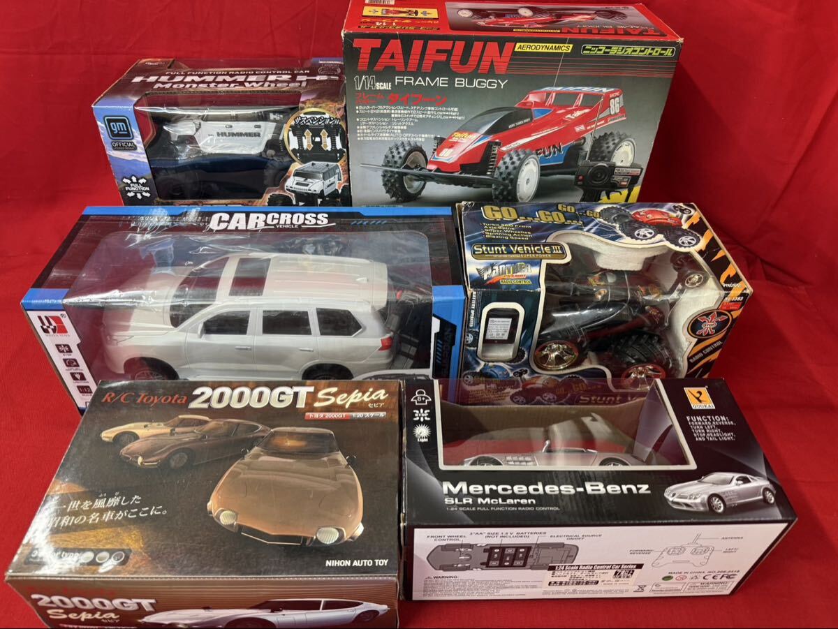 GA143 ラジコンカー 6台セット まとめ売り HUMMER H2 2000GT ベンツ SLR バギー 他 未確認