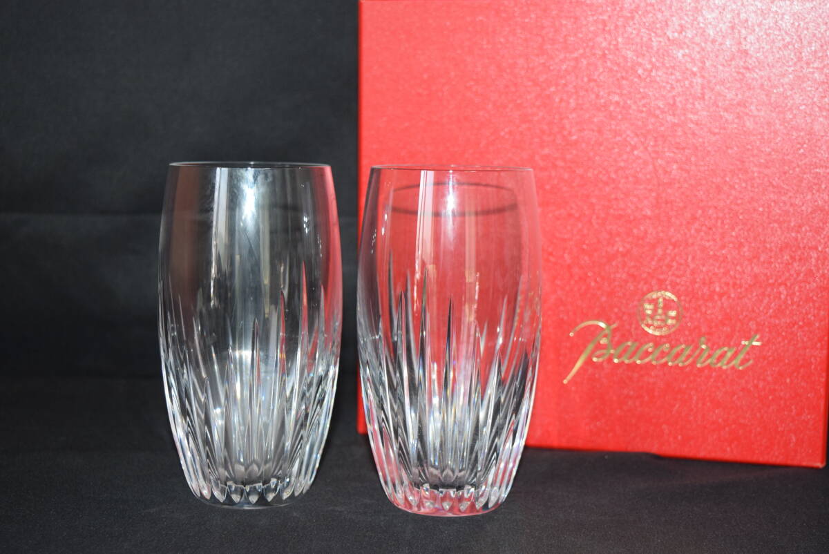 M バカラ マッセナ タンブラー ペア　2個入り Baccarat Massena グラス 箱付 ハイボールグラス クリスタル