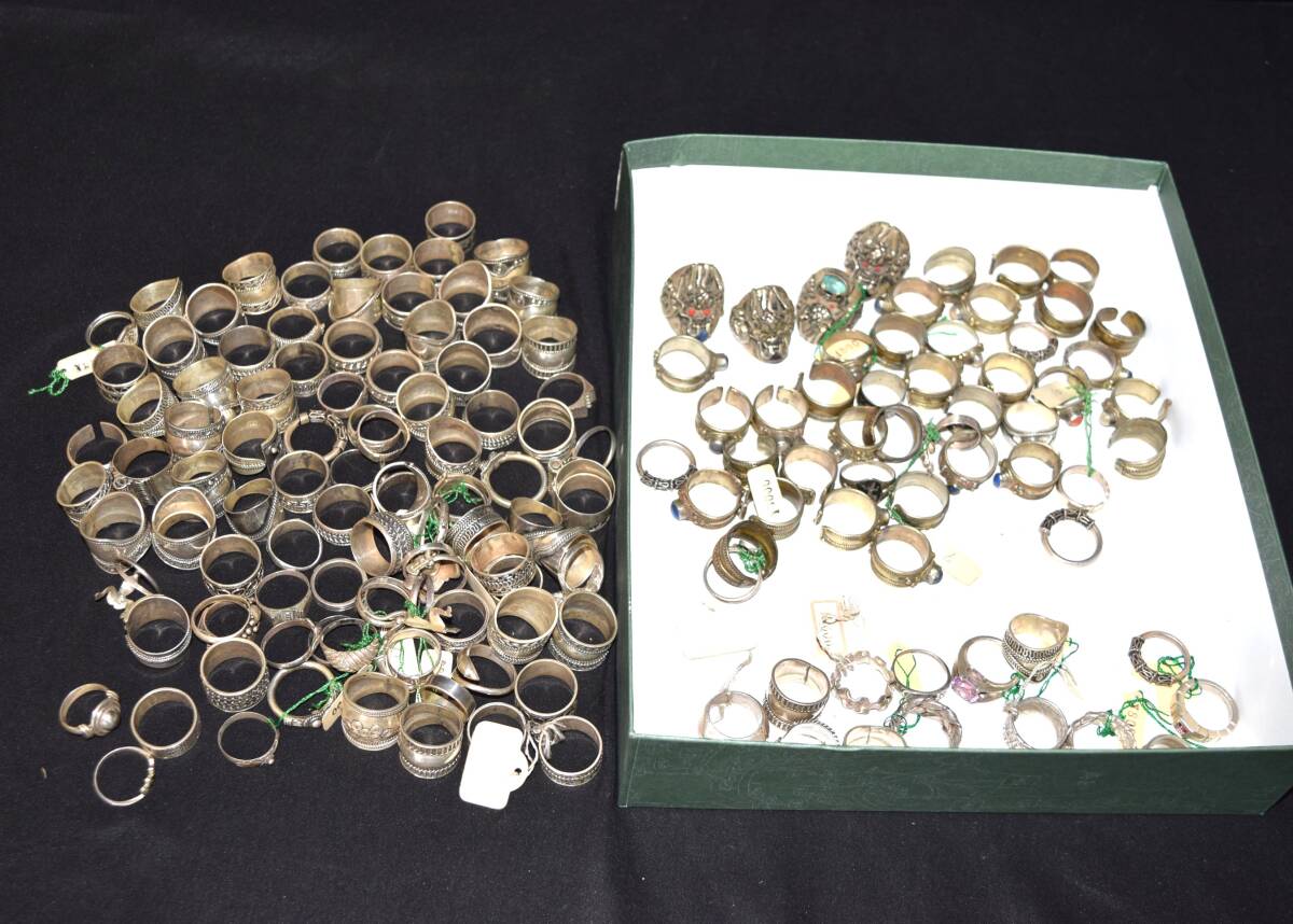 M　シルバーアクセサリーまとめ　総重量約648.5g 925 silver 銀の可能性がある物 シルバー 指輪 リング アクセサリー