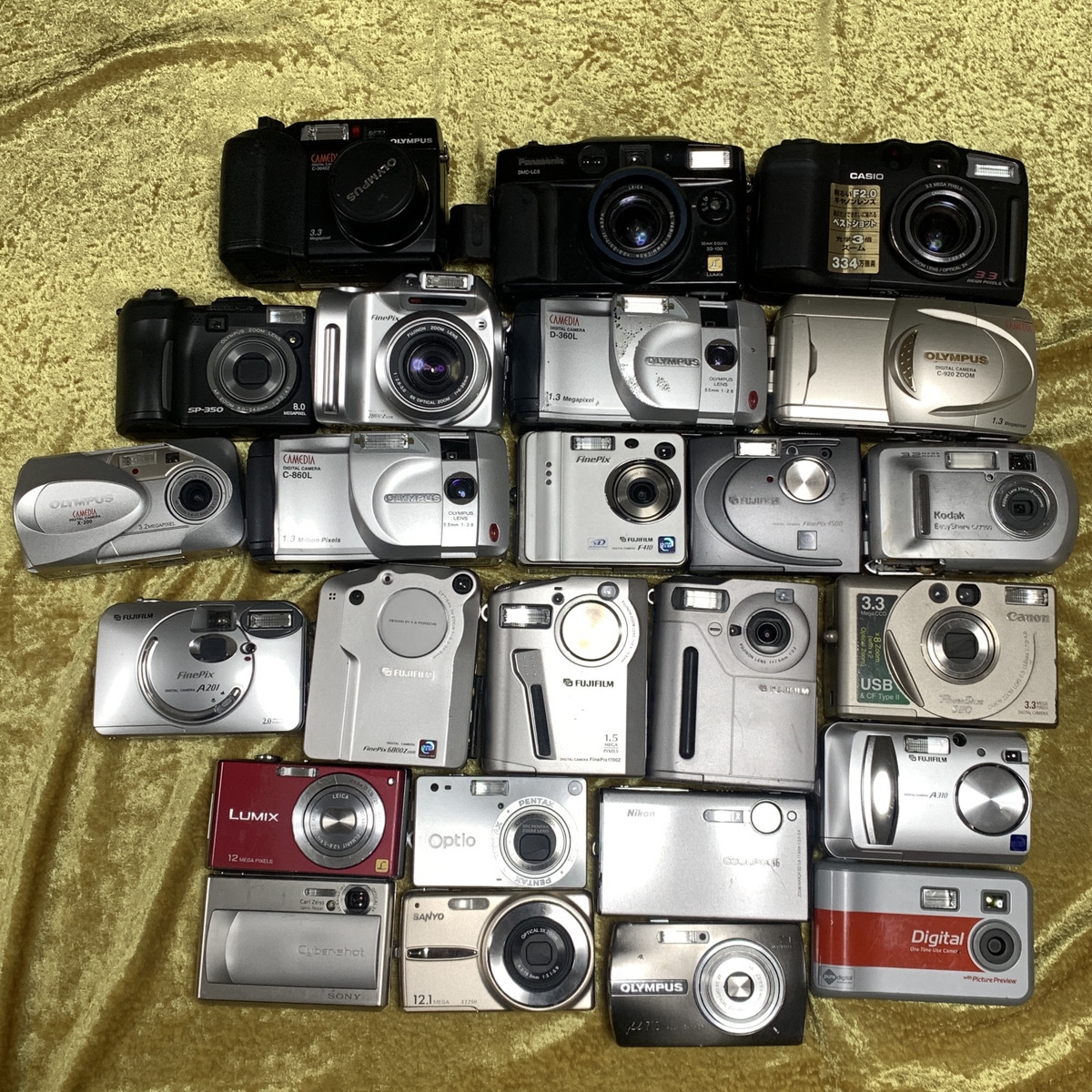 25点まとめ Canon Nikon SONY Panasonic FUJIFILM CASIO 他 コンパクトデジタルカメラ まとめて 大量セット Lumix キャノン /ゆ