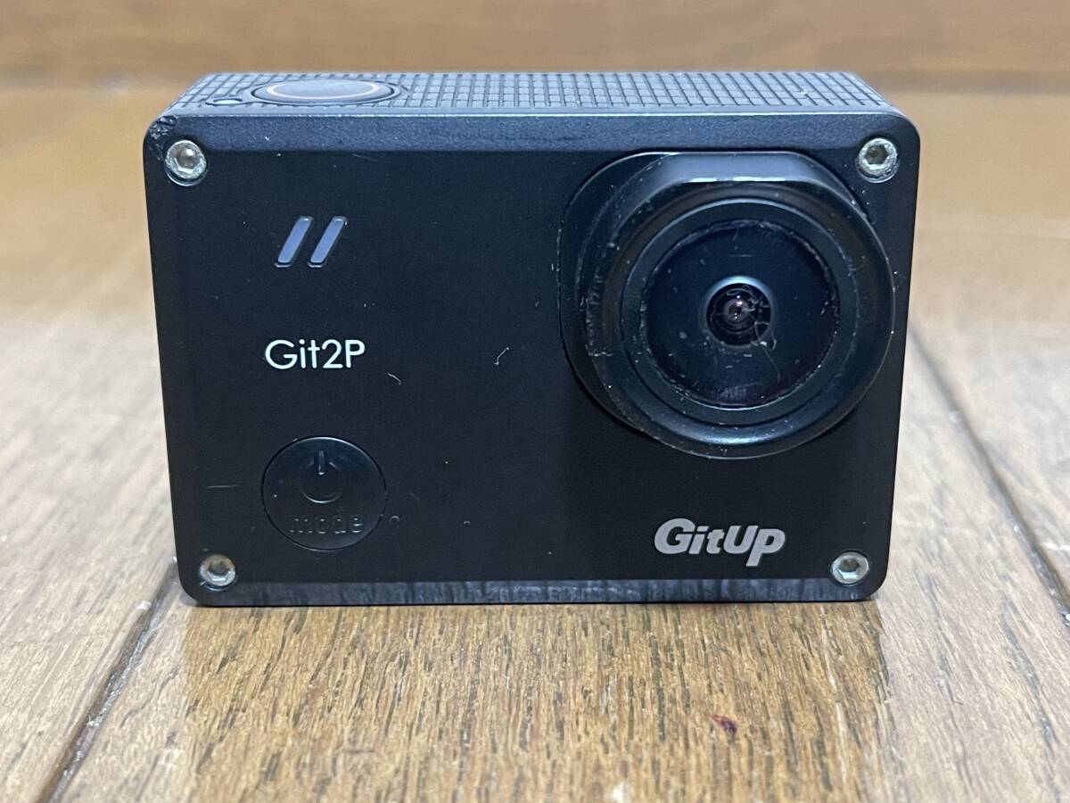 GitUp Git2P アクションカメラ 2K録画 手ブレ補正 ウェアラブルカメラ ドラレコ バイク 自転車 車 Wi-Fi搭載 広角レンズ 6158