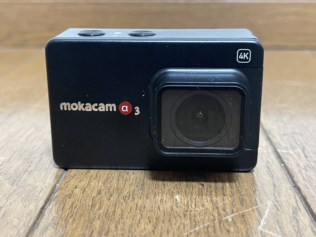 Mokacam α3 モカカム アルファ3 超小型アクションカメラ 4K ウェアラブルカメラ HDR搭載 手ブレ補正 ドラレコ バイク 自転車 車 6159