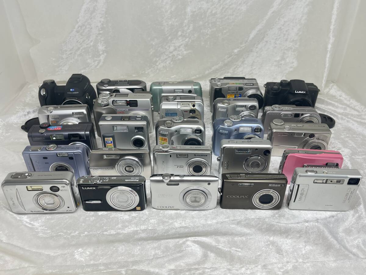 25点 まとめ Nikon ニコン LUMIX ルミックス OLYMPUS オリンパス MINOLTA ミノルタ 他 コンパクトデジタルカメラ デジカメ 大量 セット