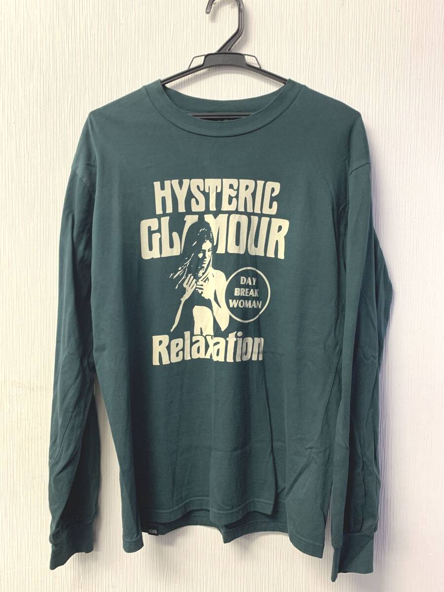 ●○83824　【現状品 保管臭あり】HYSTERIC GLAMOUR ヒステリックグラマー ロングTシャツ ロンT Sサイズ○●
