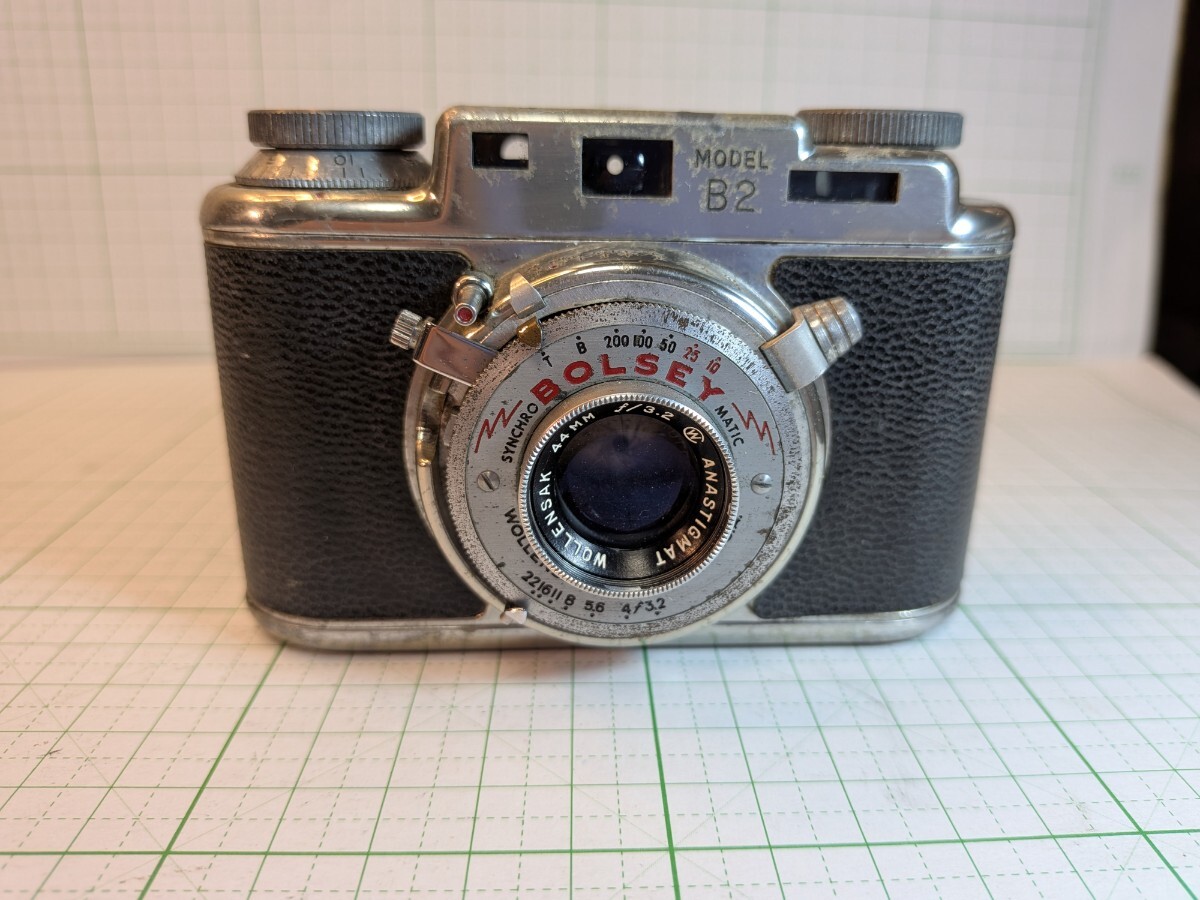 Bolsey model B2 wollensak 44mm f3.2 35mm film camera Antique