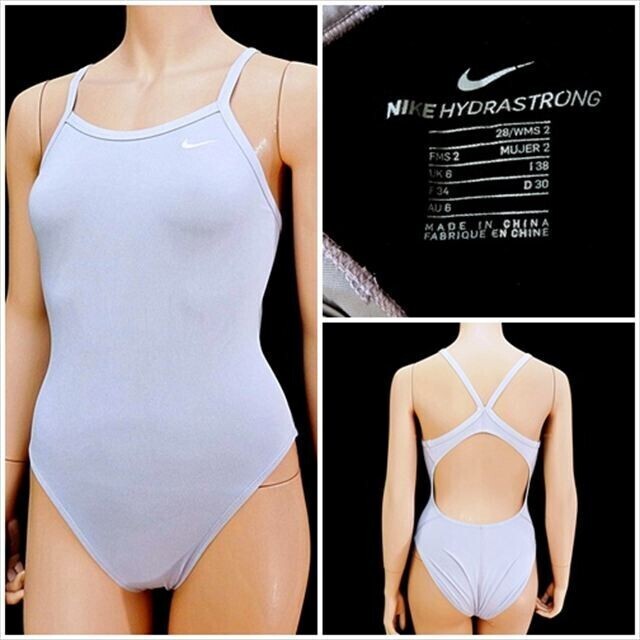 BE7-G40☆//NIKEナイキ♪競泳水着*優しいパステルカラー*オープンバック※一番安価な送料はゆうパケットなら250円
