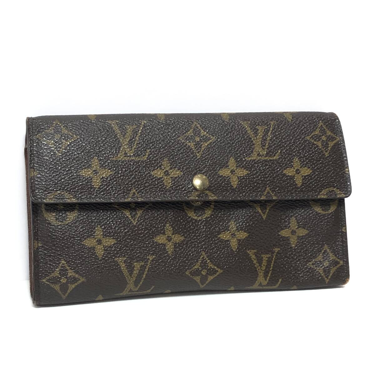 1円〜 LOUIS VUITTON ルイヴィトン M61726 モノグラム ポシェットポルトモネクレディ 二つ折り 長財布 ウォレット ジャンク