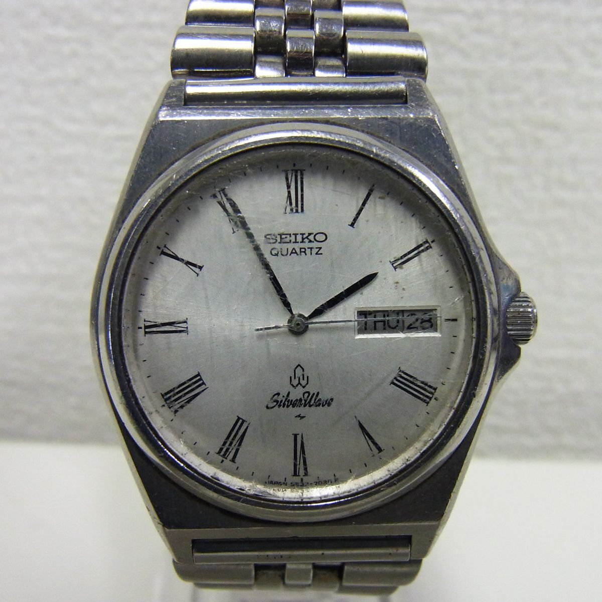 T502-X15-555◎SEIKO セイコー 5933-7020 クオーツ メンズ 腕時計 アクセサリー 現状品②◎