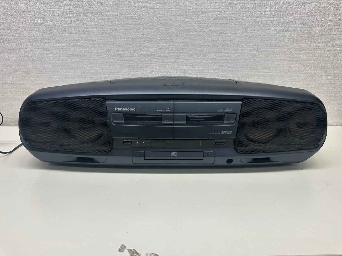 U009-X16-592 Panasonic/パナソニック ポータブルステレオ CDシステム RX-DT99 ラジカセ コブラトップ 現状品①大阪