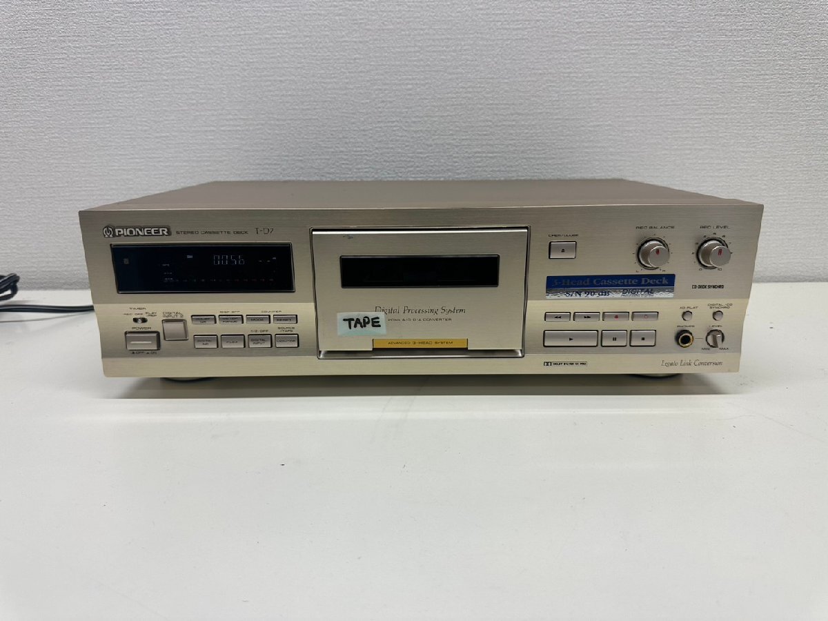 U010-X1-3676 Pioneer T-D7 カセットデッキ パイオニア 現状品①大阪