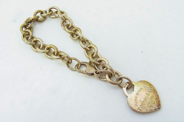 B072-N50-114◎ TIFFANY＆CO ティファニー SILVER 925 ブレスレット アクセサリー 現状品③ 渋谷 ◎