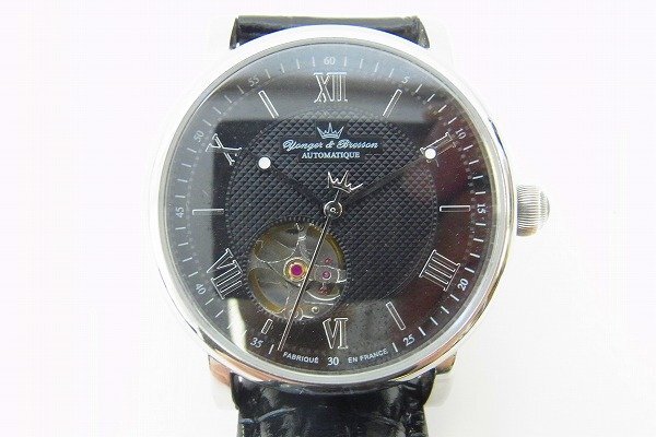 B006-J39-1045◎ YONGER ＆ BRESSON YBH8571 メンズ 自動巻き 腕時計 現状品③渋谷 ◎