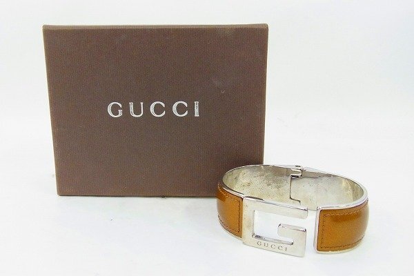 B032-S3-19168 GUCCI グッチ バングル アクセサリー 箱付き 現状品③ 渋谷