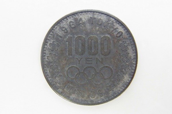 B012-N46-559◎ 1964年 東京オリンピック 1000円 銀貨 硬貨 現状品③渋谷 ◎