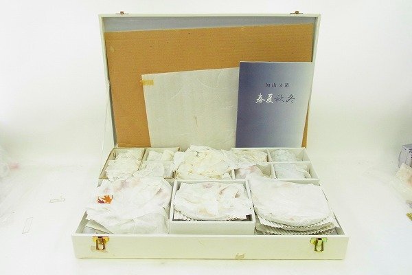 B085-S3-19342 大倉陶園 春夏秋冬 加山又造 ティーセット 現状品③＠渋谷