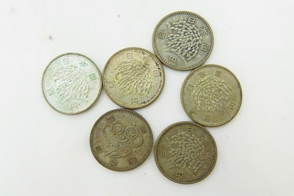B008-X15-558◎ オリンピック / 稲穂 100円 銀貨 硬貨 セット 現状品③渋谷 ◎