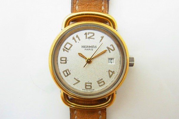 B042-S3-19452◎ HERMES エルメス レディース クォーツ 腕時計現状品③ 渋谷 ◎