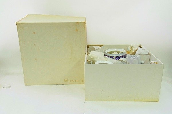 B084-S3-19344 THE OKURA 大倉陶園 ブルーインペリアル 食器セット 現状品③＠渋谷