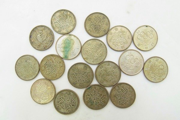 B048-N37-5093◎ オリンピック / 稲穂 / 鳳凰 100円 銀貨 硬貨 合計17枚セット 現状品③ 渋谷 ◎