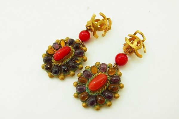 B111-Y20-5962◎ CHANEL シャネル 93A イヤリング ペア アクセサリー 現状品③ 渋谷 ◎