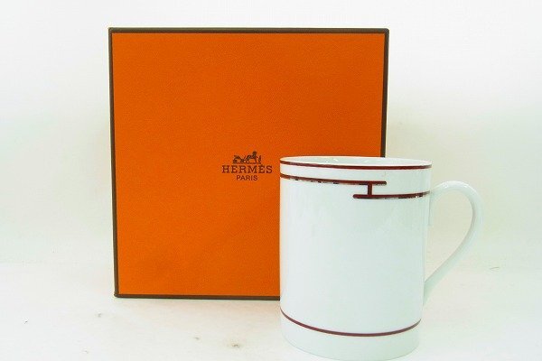 B133-N47-533 HERMES エルメス マグカップ 箱付き 現状品③ 渋谷