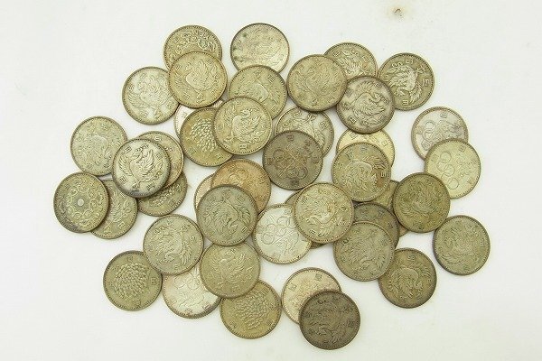 B112-J37-2630◎ オリンピック / 稲穂 / 鳳凰 100円 銀貨 硬貨 43枚セット 現状品③ 渋谷 ◎