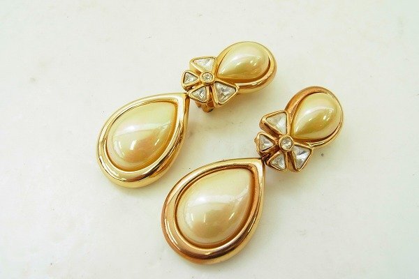 B108-J9-6524◎ Christian Dior ディオール イヤリング ペア アクセサリー 現状品③ 渋谷 ◎